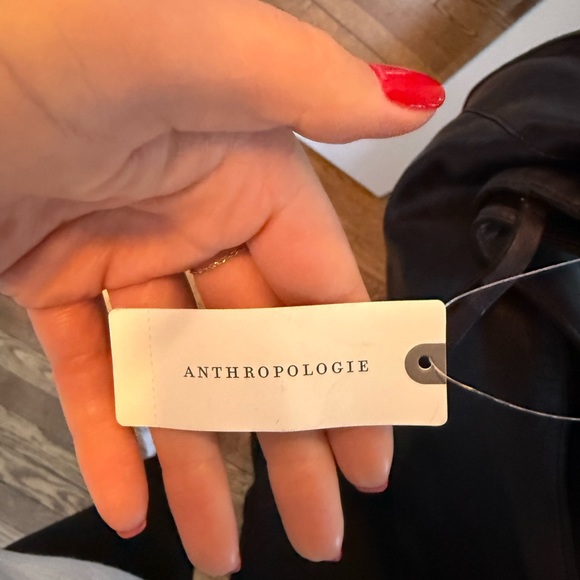 Anthropologie Black Hobo Bag with Adjustable Strap - Picture 5 of 7